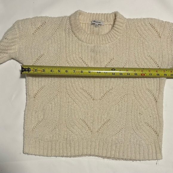 Madewell Cream Textured Knit Sweater Women’s XXS Cozy Pullover - Picture 8 of 10